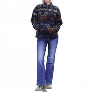 NEW PENDLETON women's autumn birch half zip pullover in blue